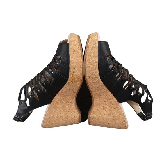 Jambu Shoes Womens 9 Sandals Wedge Platform Fashion Caged Peep Toe Cushioned JBU - Picture 11 of 14